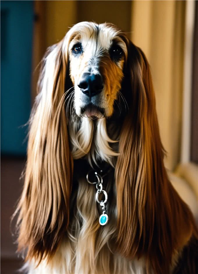迷人飘逸的阿富汗猎犬—阿富汗猎犬